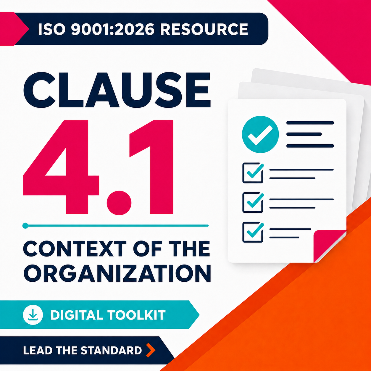 Clause 4.1 Context of the organization toolkit - Free now