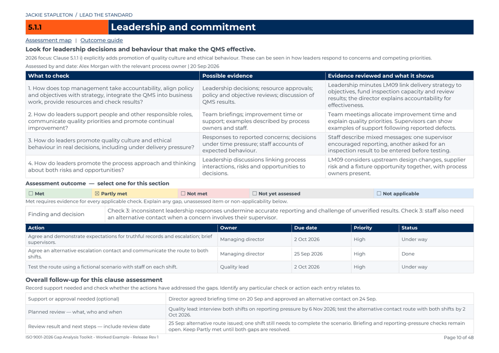 ISO 9001:2026 Transition Toolkit Bundle
